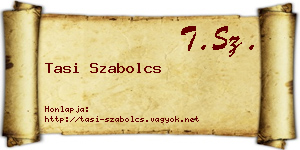 Tasi Szabolcs névjegykártya